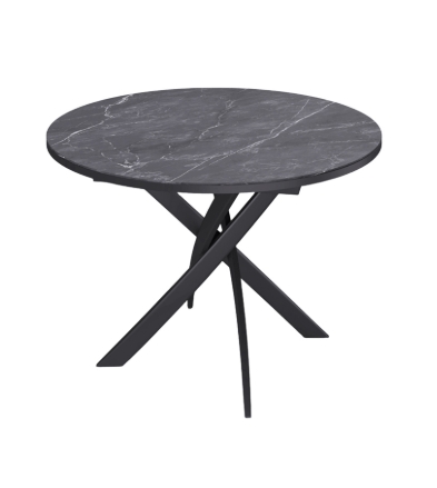 Стол KENNER R900 Мрамор черный керамика / рама черная