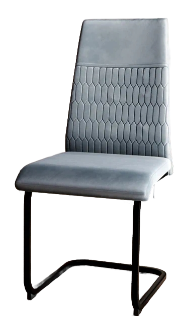 Стул DC-22218 (каркас черный тк.серый/ Velvet HLR-20)
