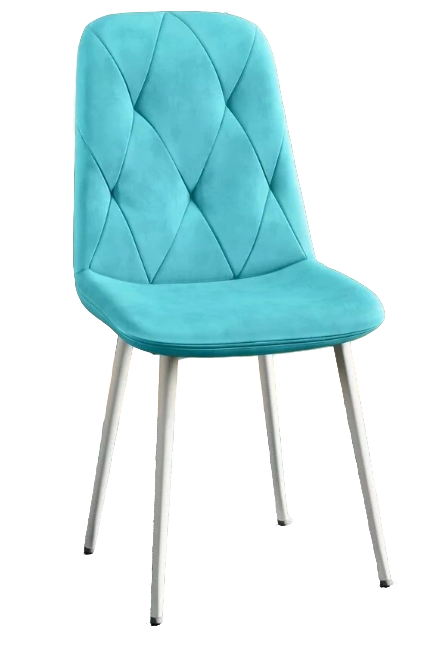 Стул DC-2103 (каркас белый тк.тиффани/ Velvet HLR-58)