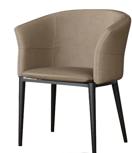 Стул DC-2289 (каркас черный тк.Капучино/ Velvet HLR-7)