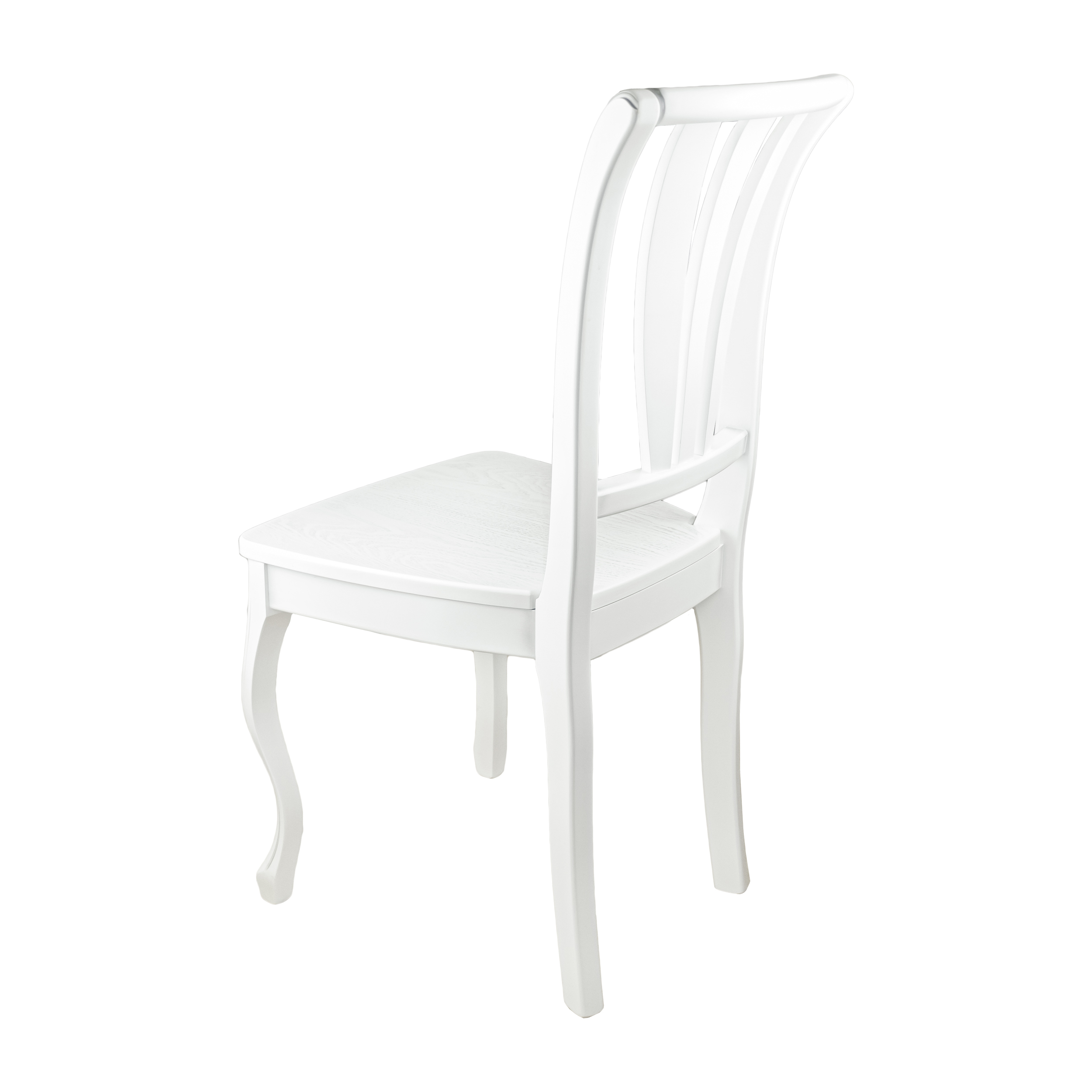 стул белый с патиной серебро