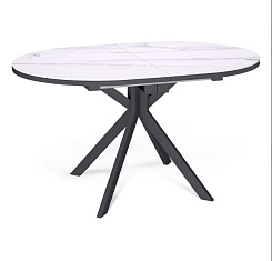 СтолDO1300 черный/керамика белая