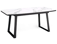 Стол  AZ1400 черный/керамика белая