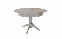 Стол Галант 1000*1000*765 (тон серый RAL7038 + патина золото)