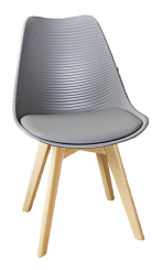 Стул DC-355-3L (PP к/з серый)