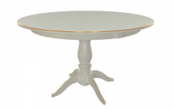 Стол Рич 1200*1200*765 (тон серый RAL7038 + патина золото)